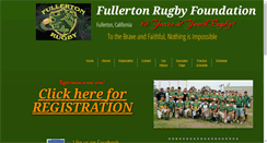 Desktop Screenshot of fullertonrugby.net