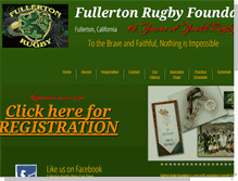 Tablet Screenshot of fullertonrugby.net